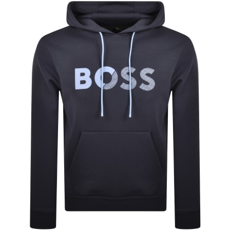 HUGO BOSS JUMPERヒューゴボス ゴルフ ジャンパー UK-Sサイズ BOSS Soody Tape Hoodie Navy